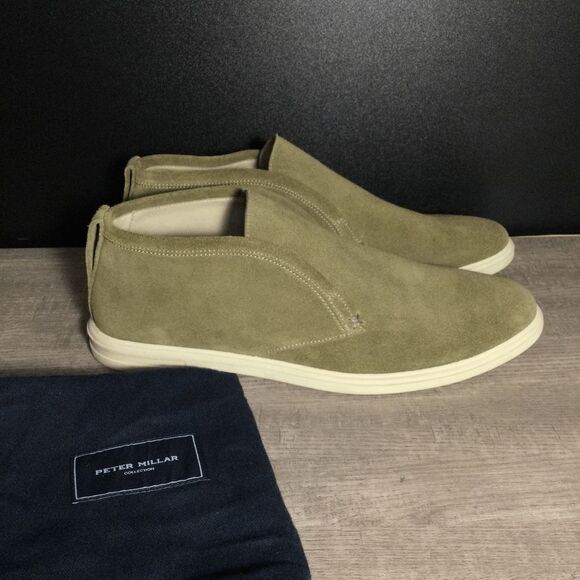 Peter Millar Excursionist Chukka Boots Green Suede MA21RF07 Men's Size 9 - Picture 1 of 7
